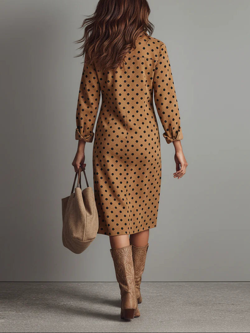 Ebonie | Robe Midi en Suède