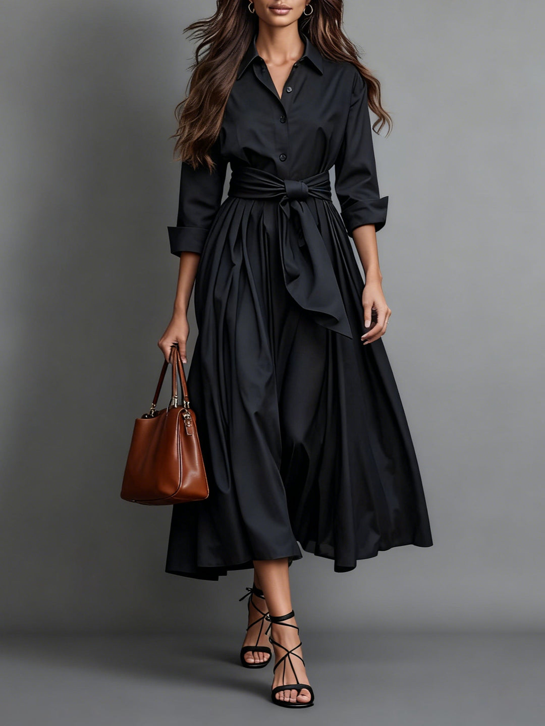 Marise™ | Robe Maxi Élégante avec Détail de Nœud