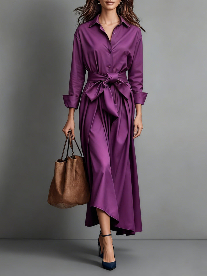 Marise™ | Robe Maxi Élégante avec Détail de Nœud