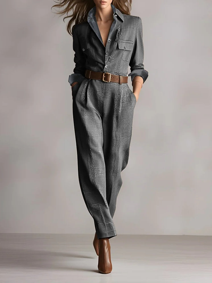 Mirabelle – Combinaison en tweed pour femme
