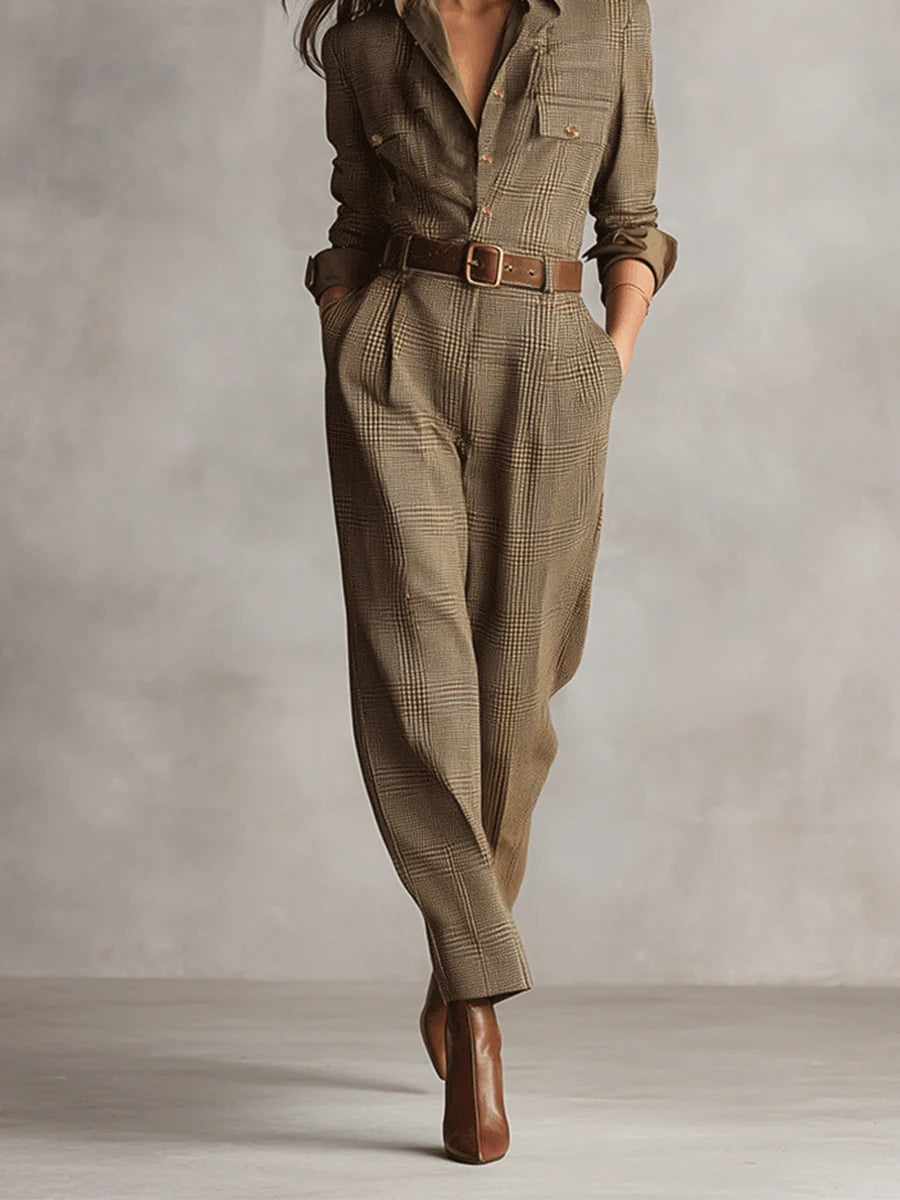 Mirabelle – Combinaison en tweed pour femme