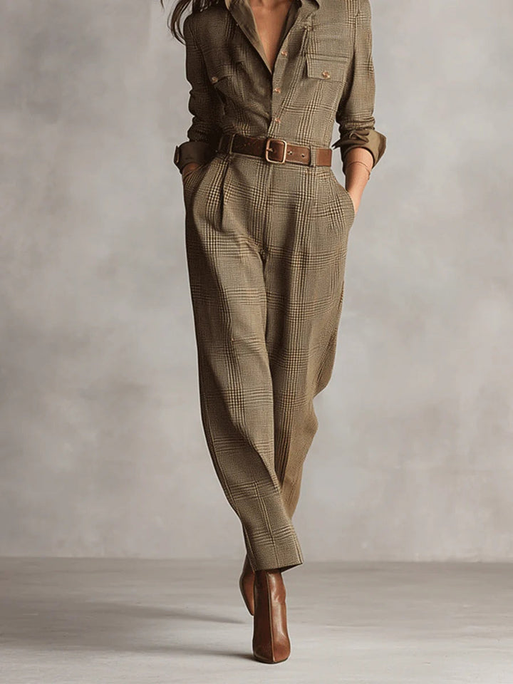 Mirabelle – Combinaison en tweed pour femme