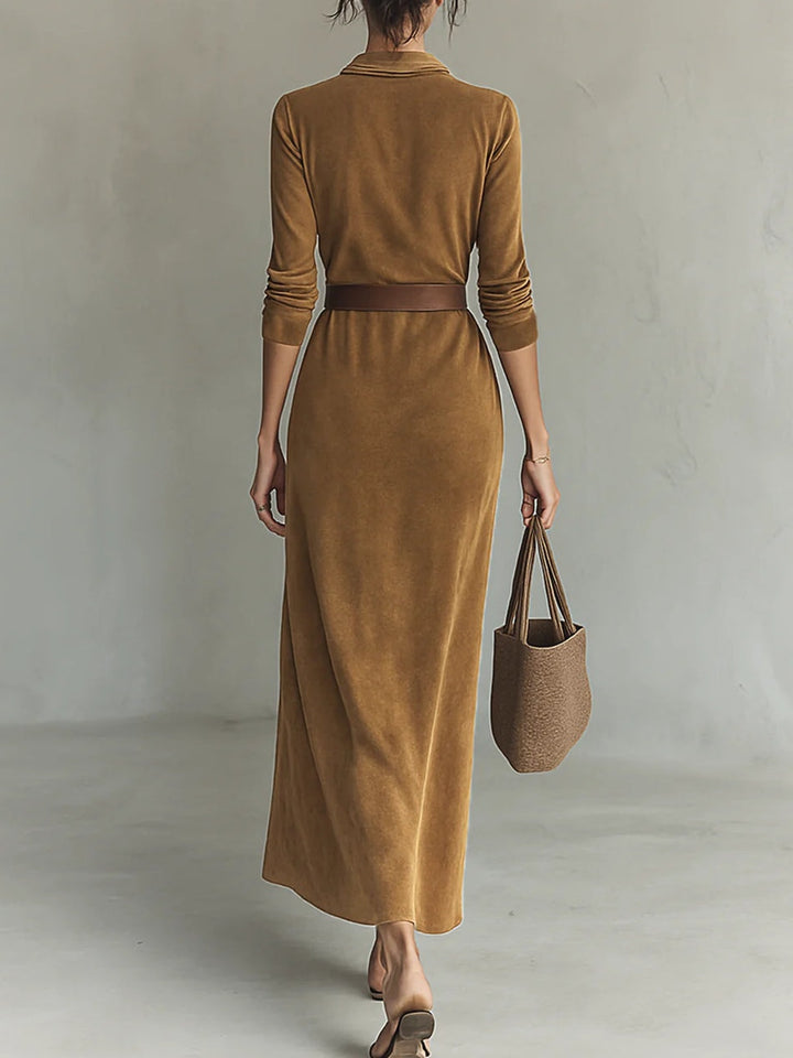 Isla | Robe Maxi en Suède
