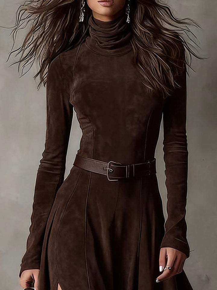 Charlotte | Robe Maxi Marron Foncé