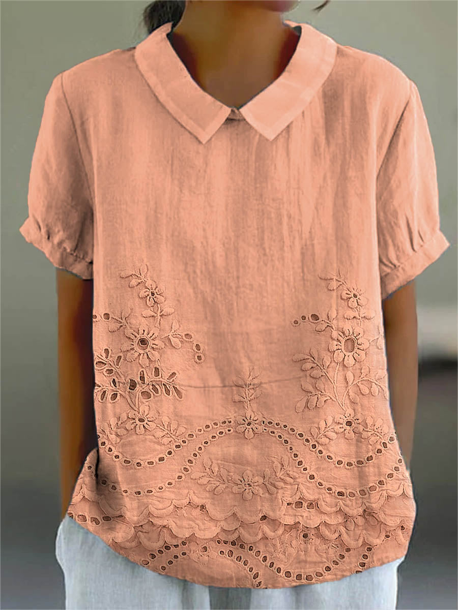 Lily | Camicia Ricamata Floreale