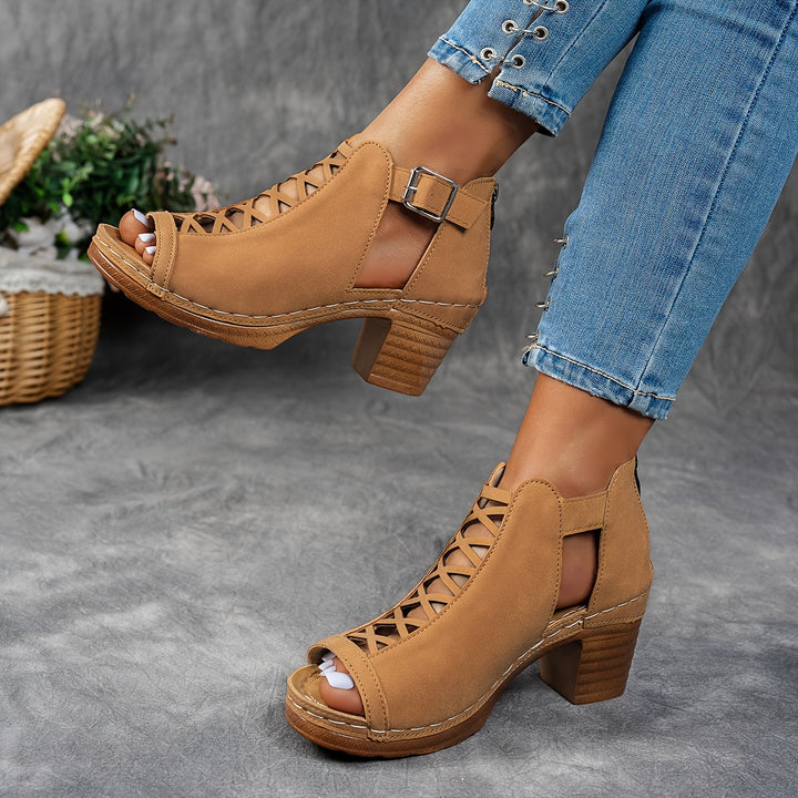 Nessa | Sandales à Talon en Treillis