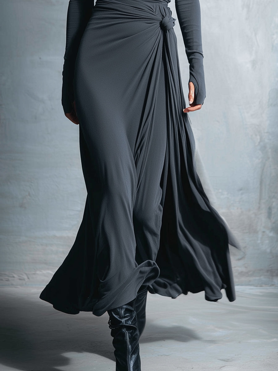 Vittoria · Robe maxi avec nœud latéral
