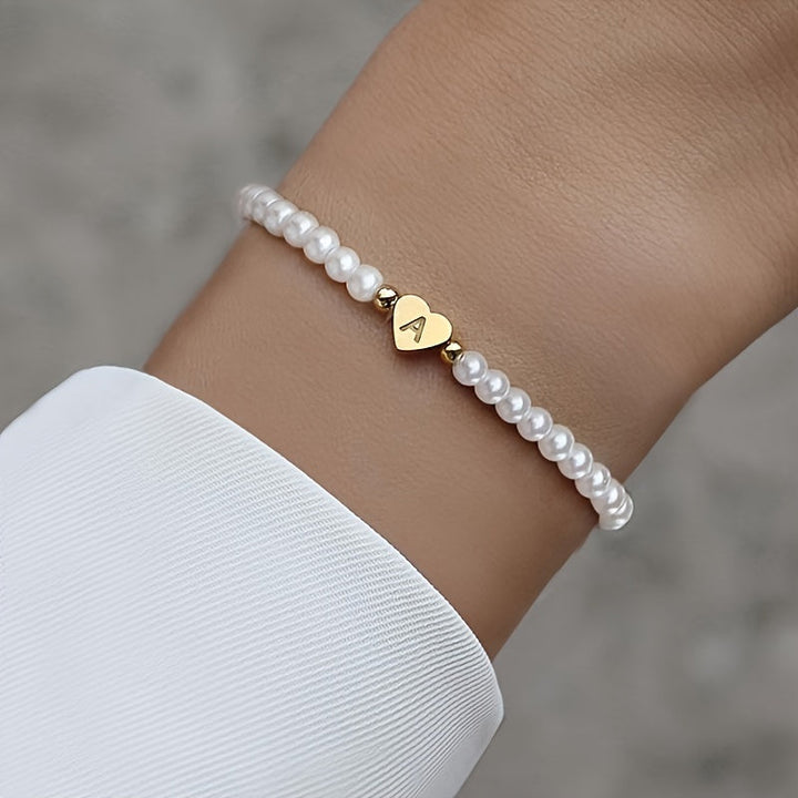 Bracelet Initial Coeur Chic A-Z