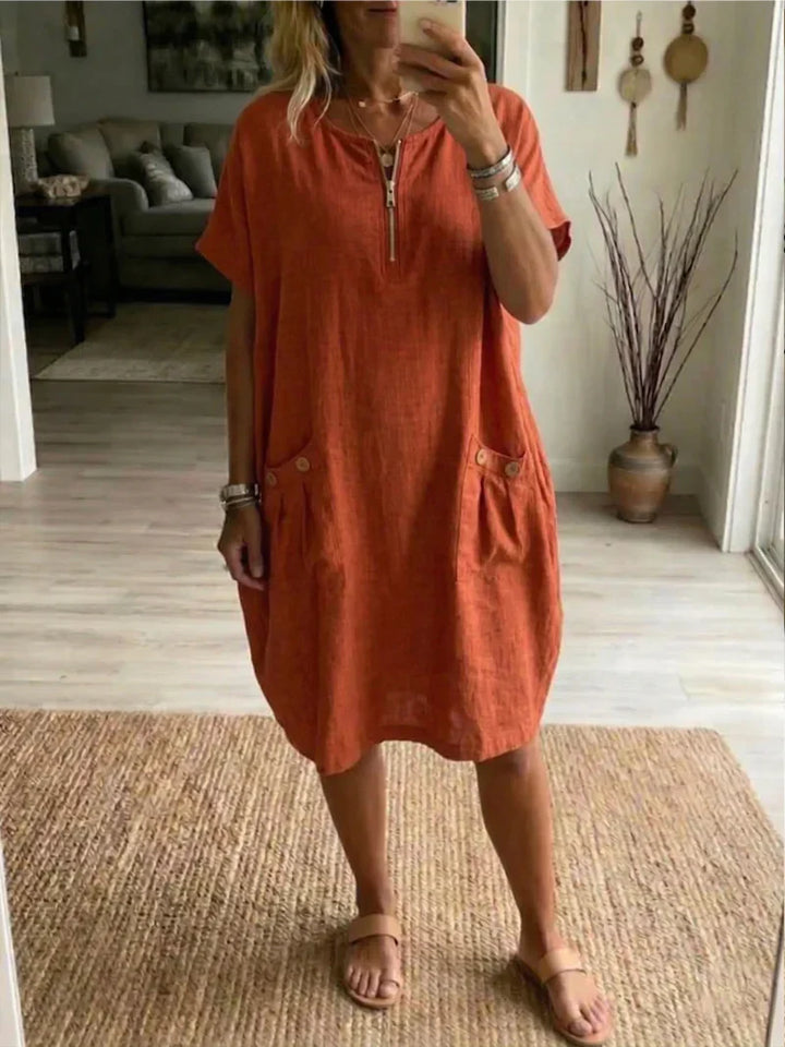Pascale™ | Robe Maxi à Fermeture Éclair