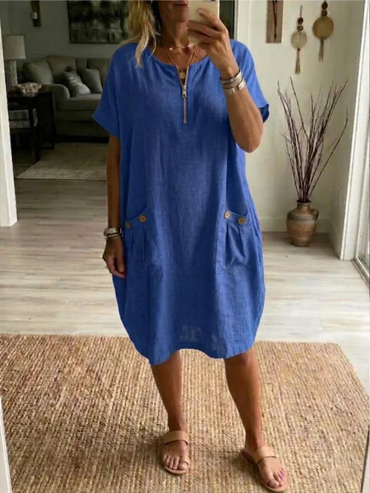 Pascale™ | Robe Maxi à Fermeture Éclair