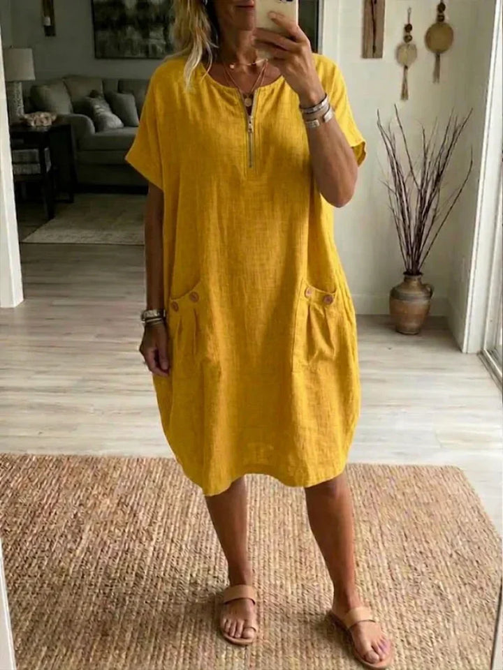 Pascale™ | Robe Maxi à Fermeture Éclair