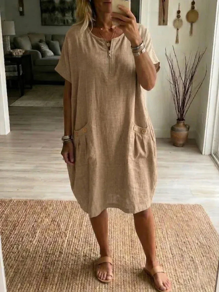 Pascale™ | Robe Maxi à Fermeture Éclair