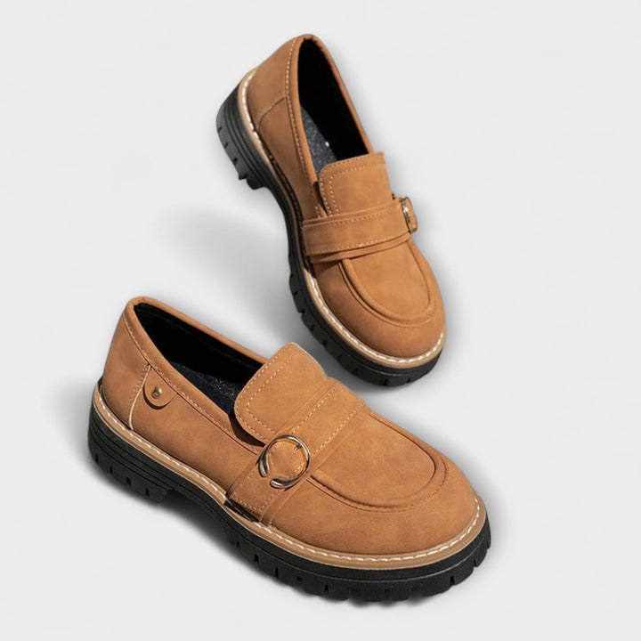 Lora™ | Mocassini casual a punta rotonda