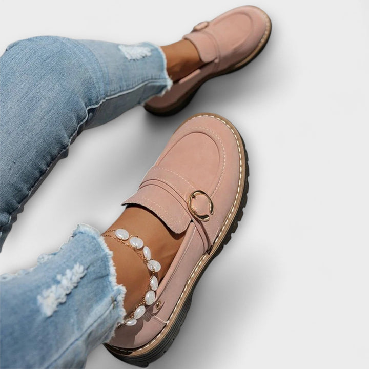 Lora™ | Mocassini casual a punta rotonda