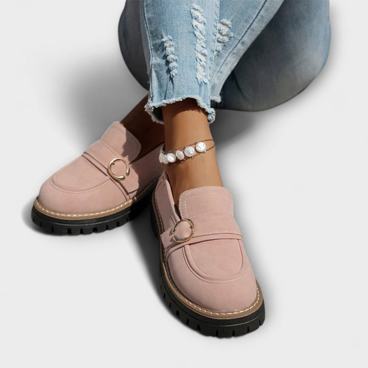Lora™ | Mocassini casual a punta rotonda