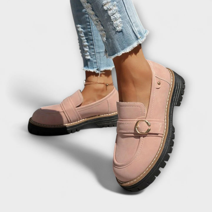 Lora™ | Mocassini casual a punta rotonda