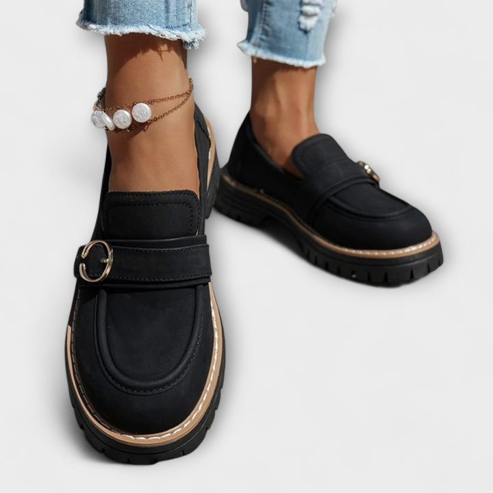 Lora™ | Mocassini casual a punta rotonda