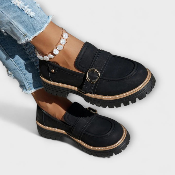 Lora™ | Mocassini casual a punta rotonda