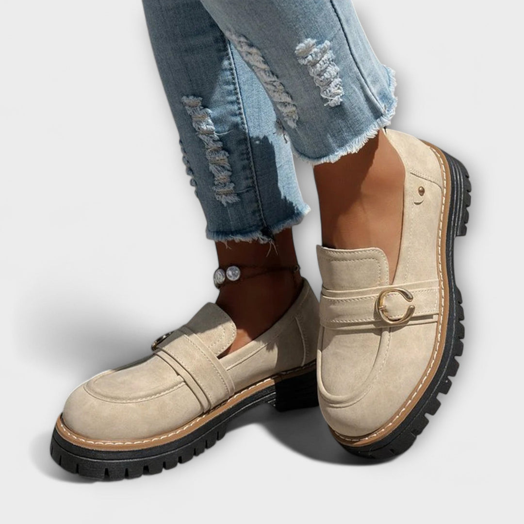 Lora™ | Mocassini casual a punta rotonda