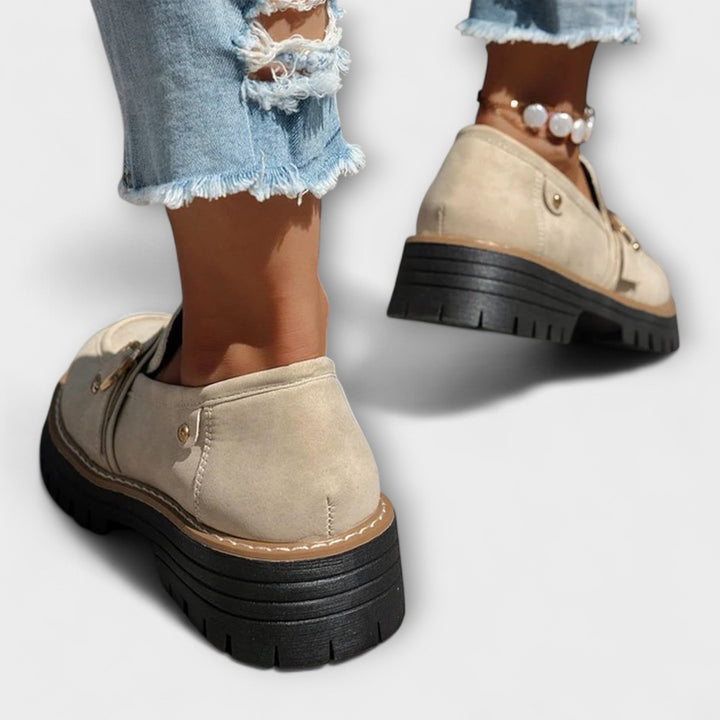 Lora™ | Mocassini casual a punta rotonda