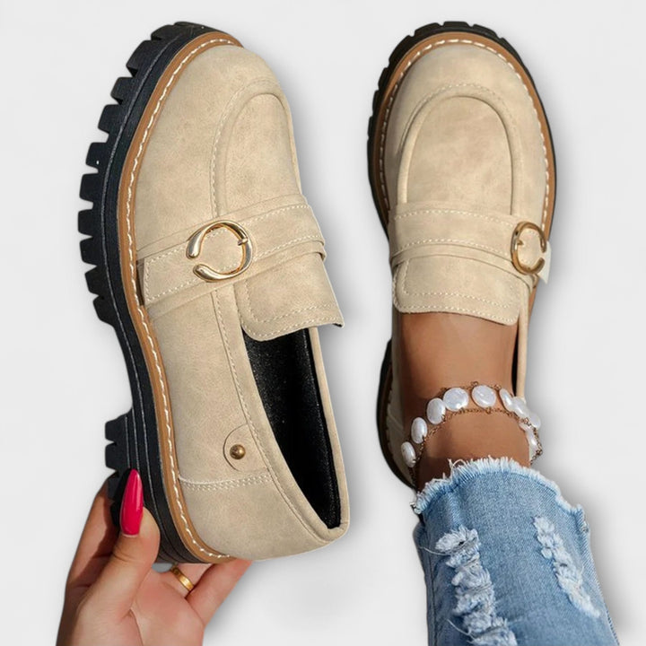 Lora™ | Mocassini casual a punta rotonda
