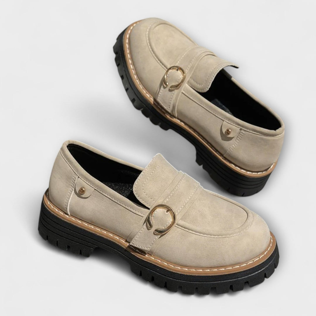 Lora™ | Mocassini casual a punta rotonda