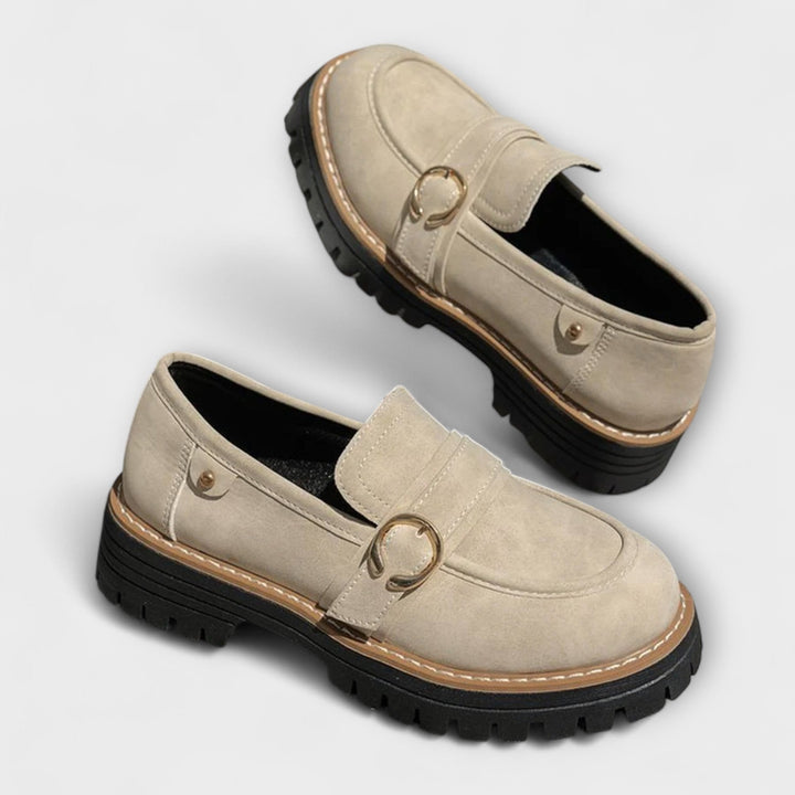 Lora™ | Mocassini casual a punta rotonda