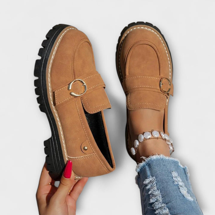 Lora™ | Mocassini casual a punta rotonda