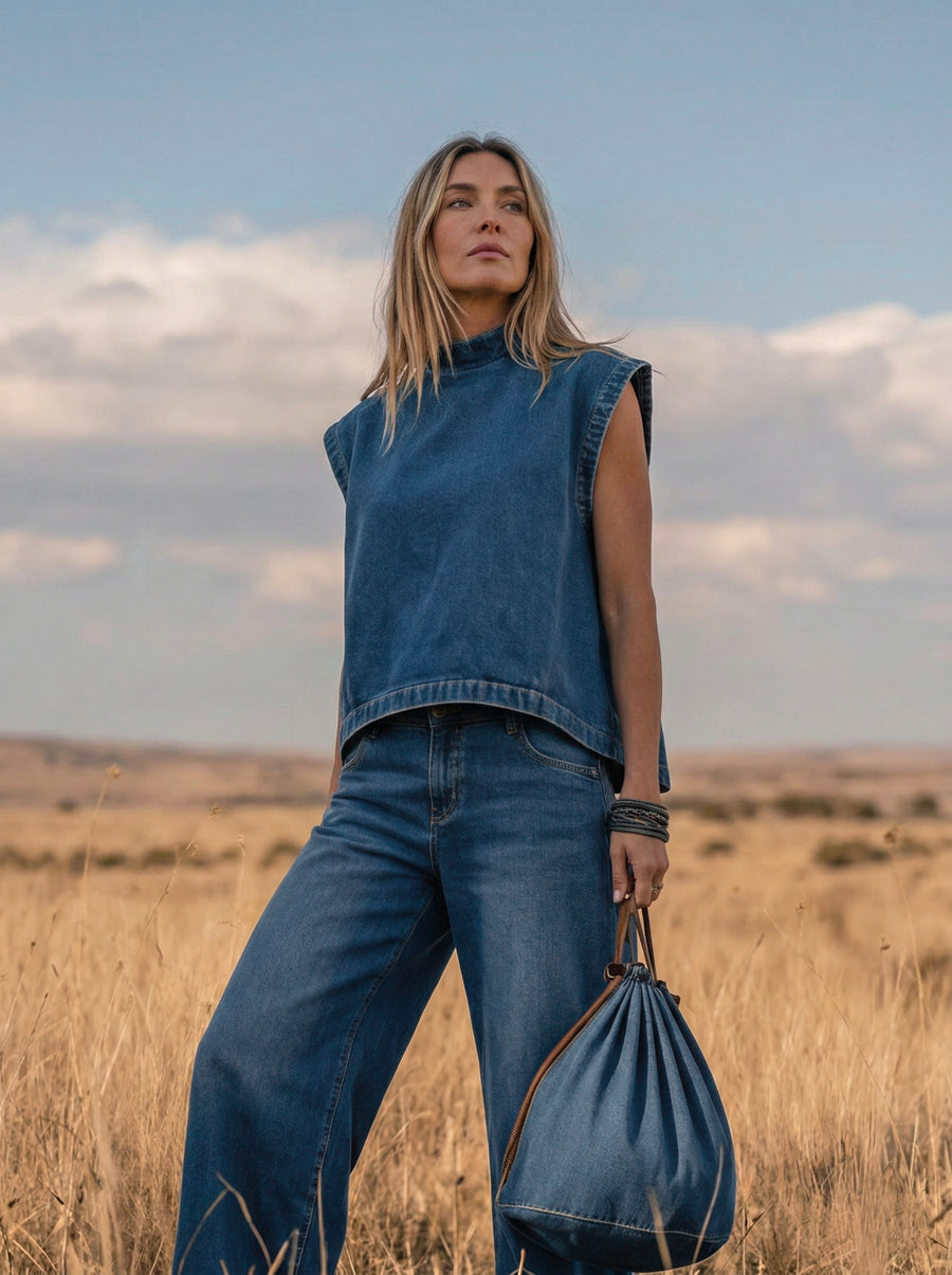 Merlina – Ensemble décontracté avec pantalon large