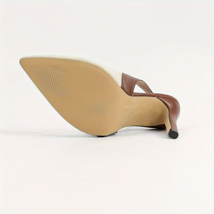 Gemini a dit Amélie™ | Talons Slingback à Contraste