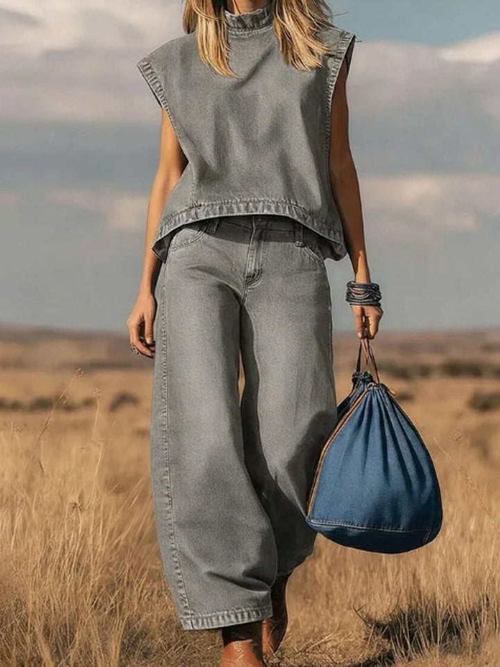 Merlina – Ensemble décontracté avec pantalon large