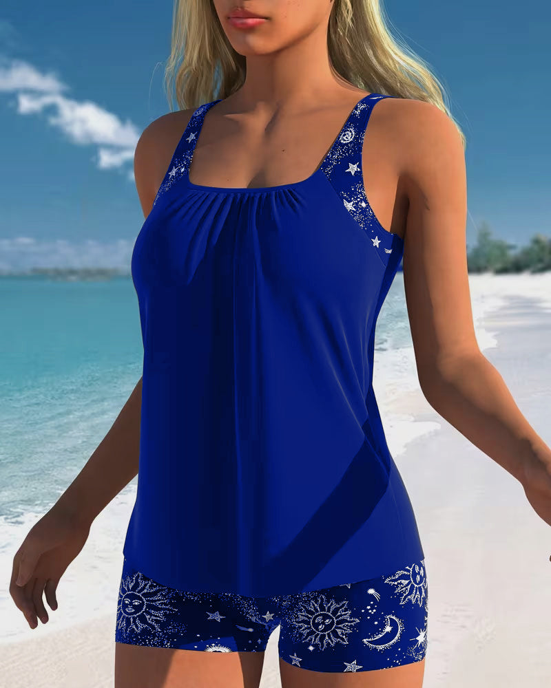 Tankini avec impression solaire