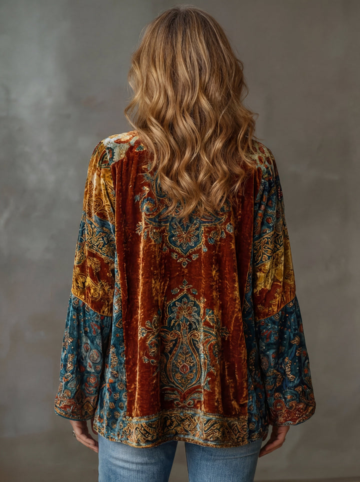Kerrie - Kimono Boemo Premium con Tocco di Velluto