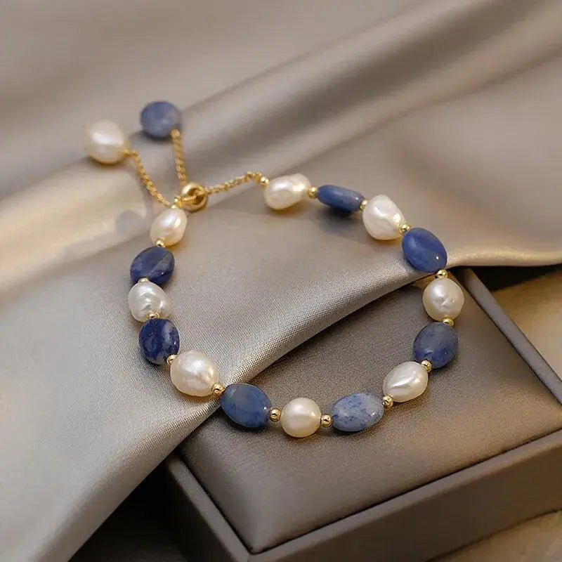Bracelet Élegant en Perles de Mer