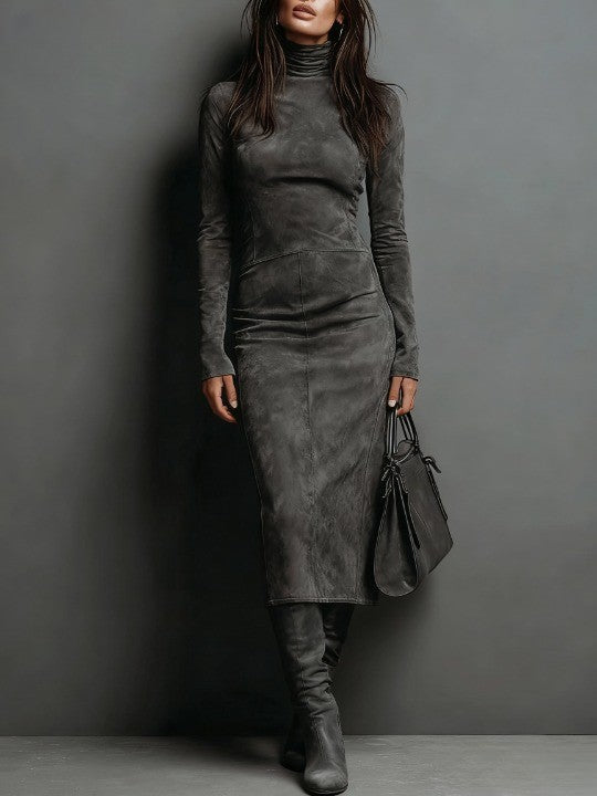 Sophie | Robe Midi à Manches Longues