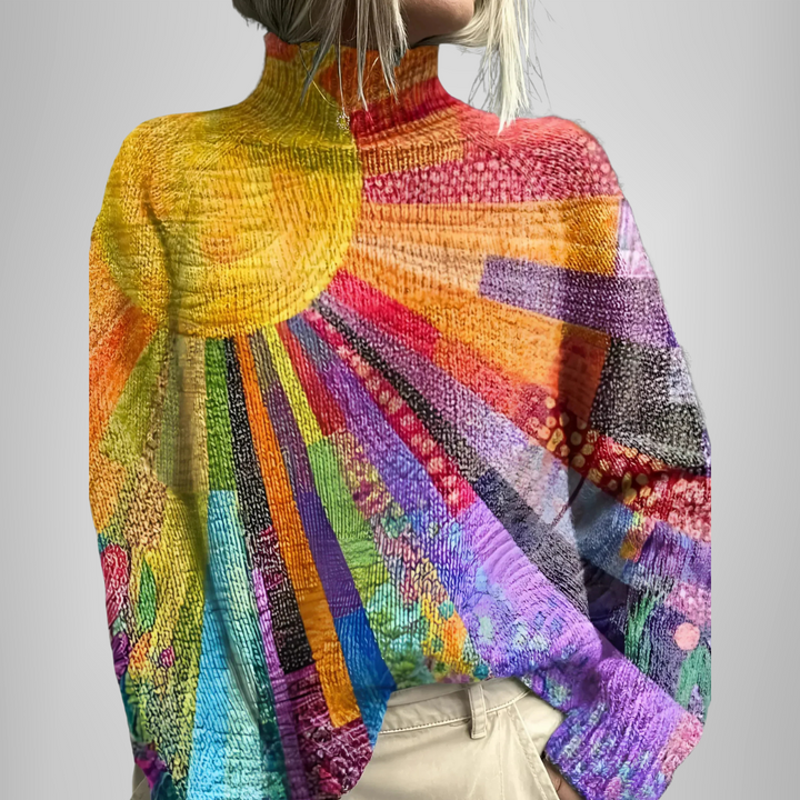 Jinny – The Colourful Turtleneck Sweater