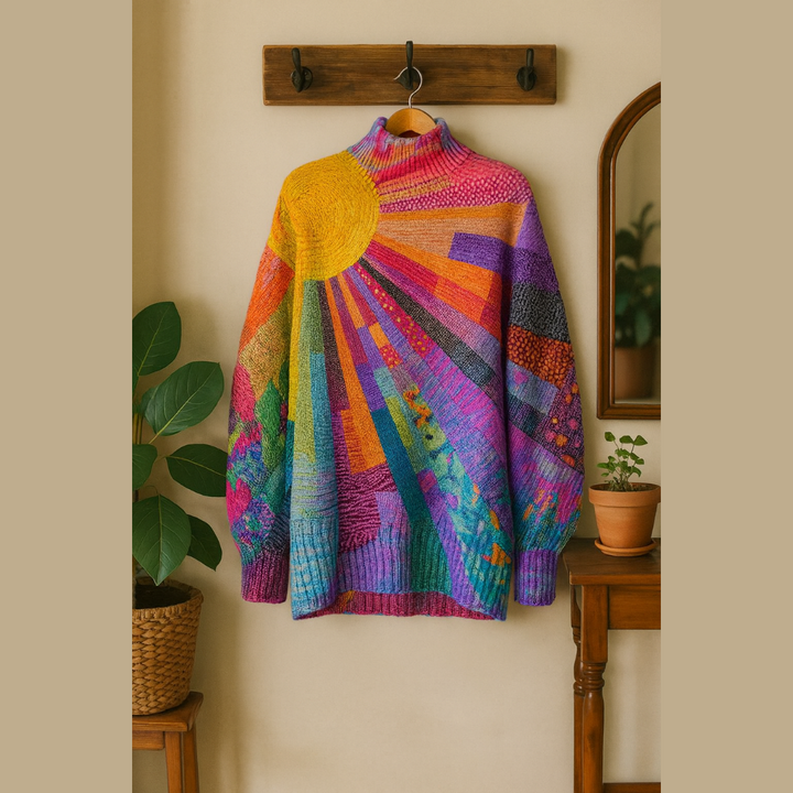 Jinny – The Colourful Turtleneck Sweater