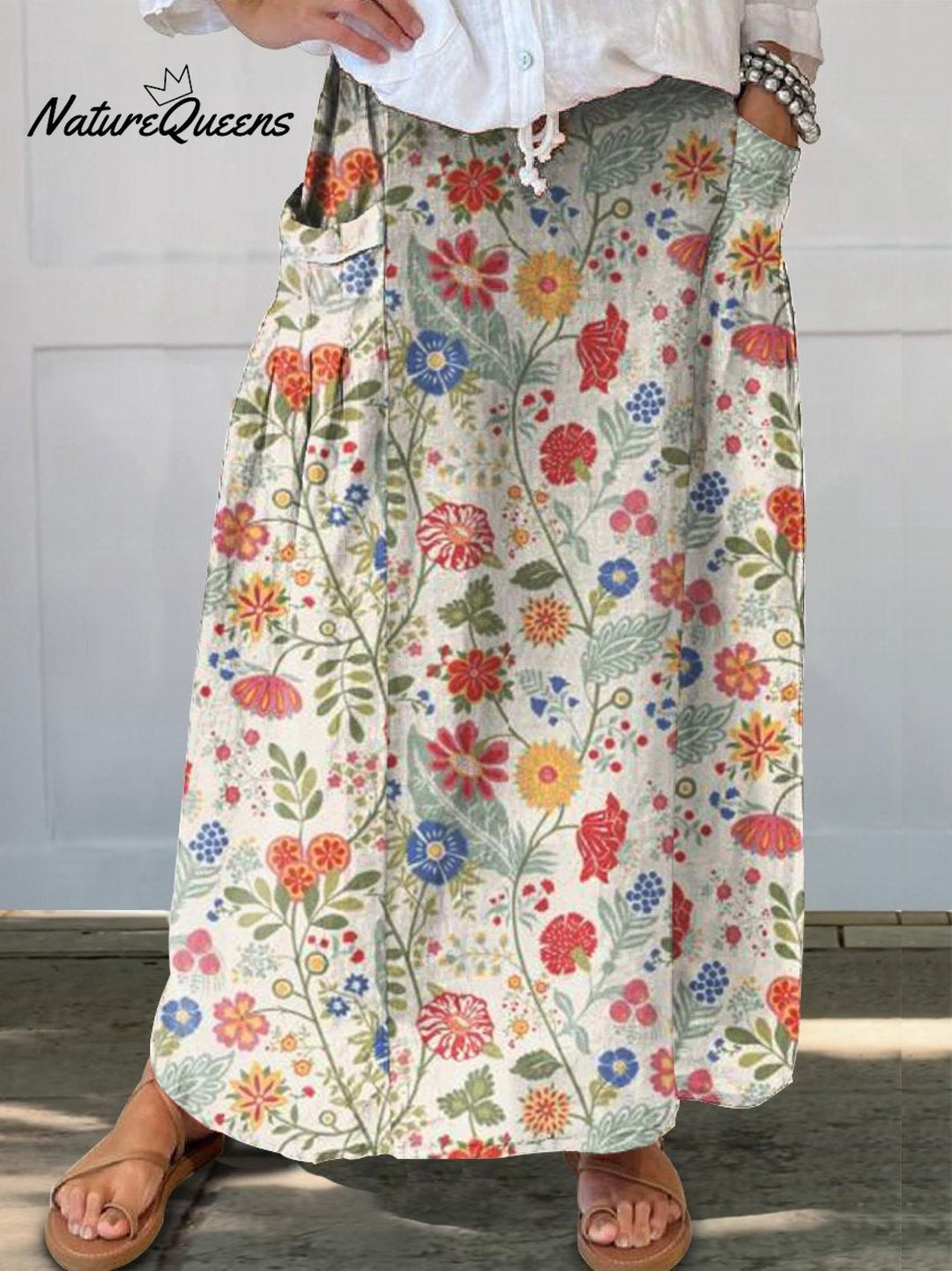 Nathalie | Camicia Floreale Acquerello