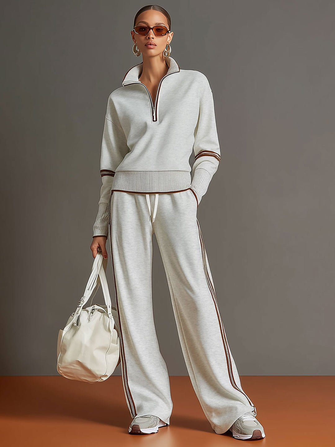 Marietta – Blouse et pantalon à jambes larges