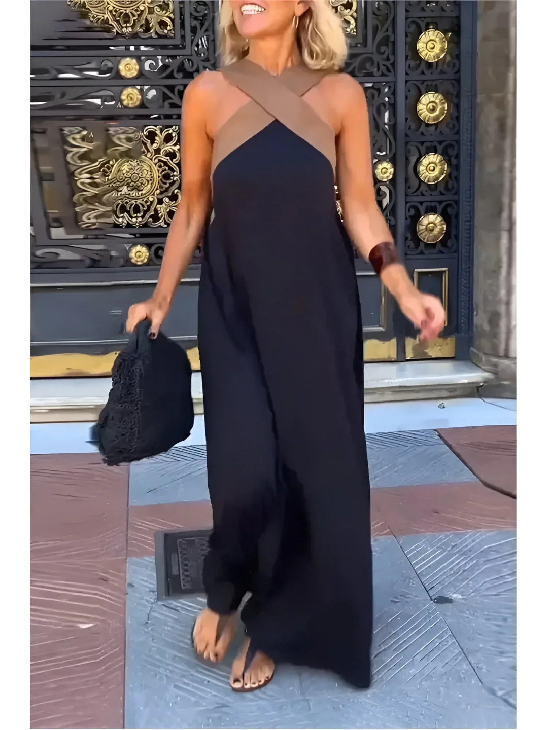 Quirine™ | Robe Maxi à Devant Enveloppé