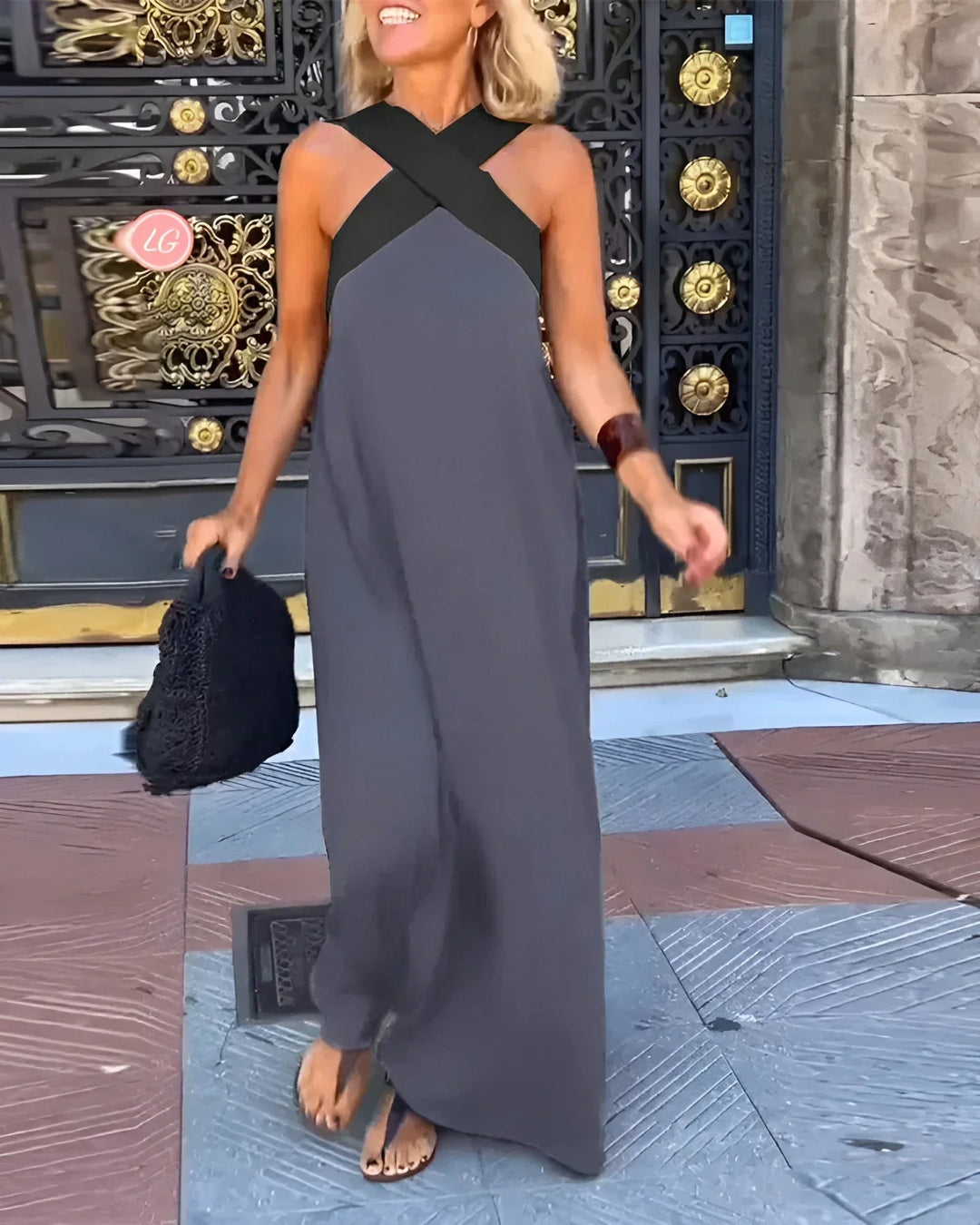 Quirine™ | Robe Maxi à Devant Enveloppé