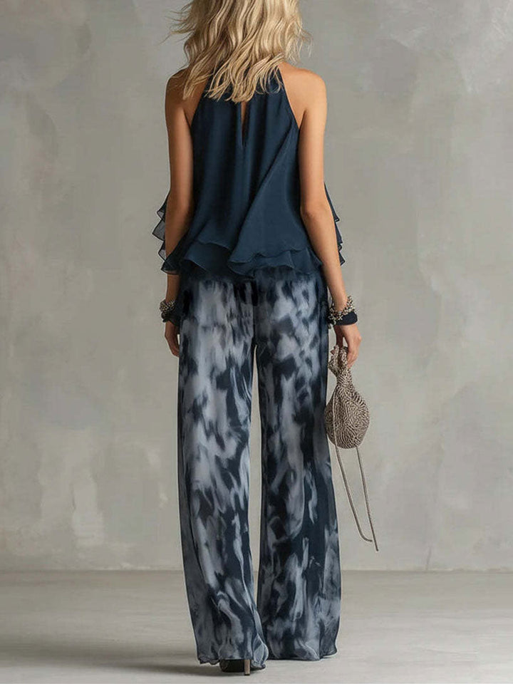 LUCI™ | Ensemble Top et Pantalons Amples en Chiffon