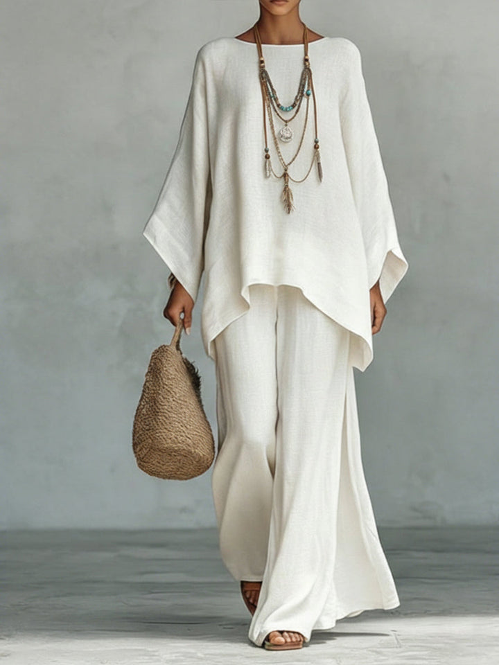 MARIA™ | ENSEMBLE EN COTON ET LIN AMPLE