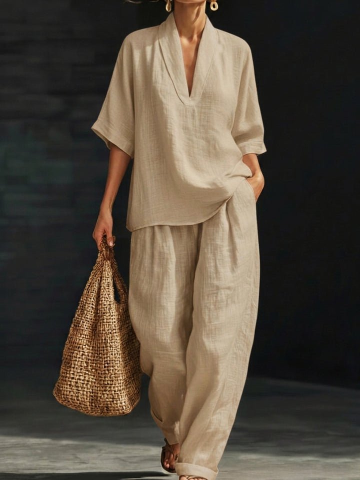 PIPA™ | Ensemble en Coton-Lin Artistique