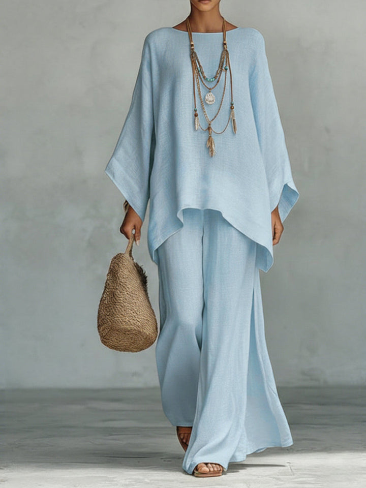 MARIA™ | ENSEMBLE EN COTON ET LIN AMPLE