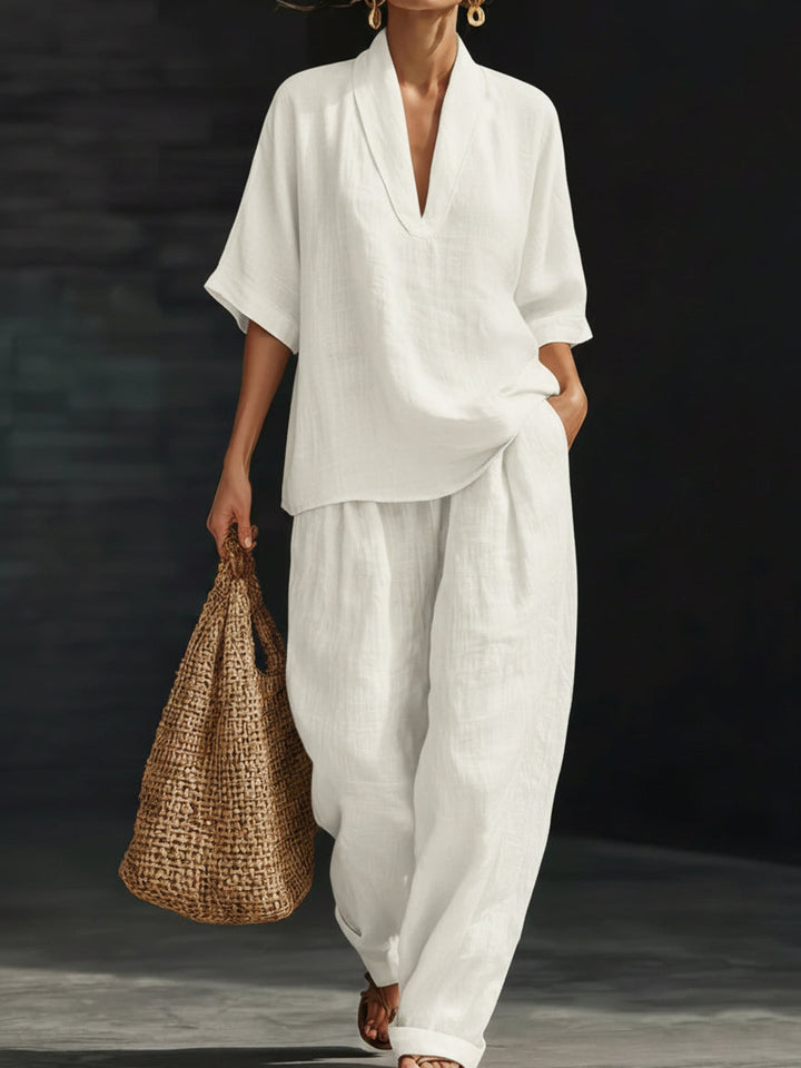 PIPA™ | Ensemble en Coton-Lin Artistique