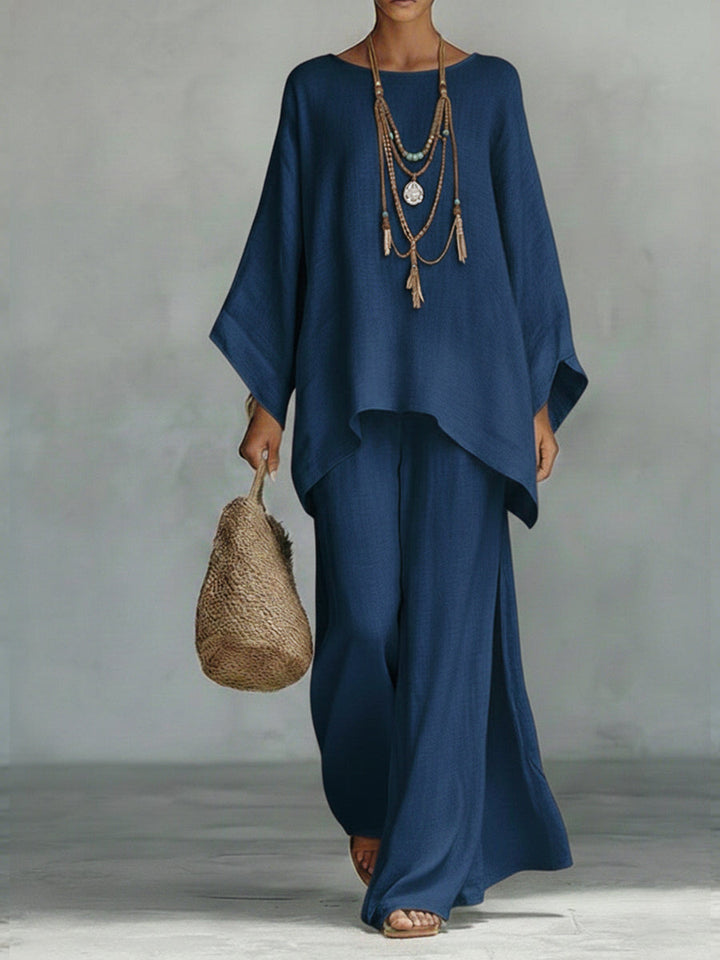 MARIA™ | ENSEMBLE EN COTON ET LIN AMPLE
