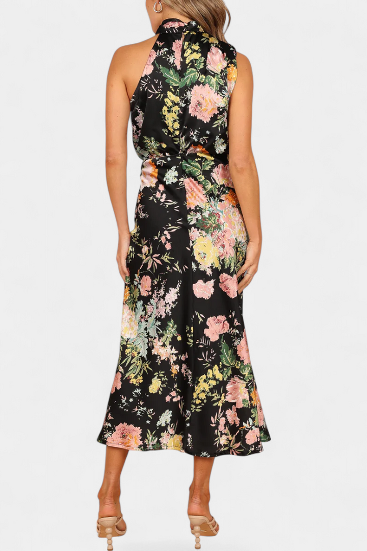 Lisa | Maxi Robe Florale à Dos Nu