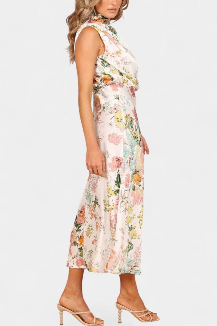 Lisa | Maxi Robe Florale à Dos Nu