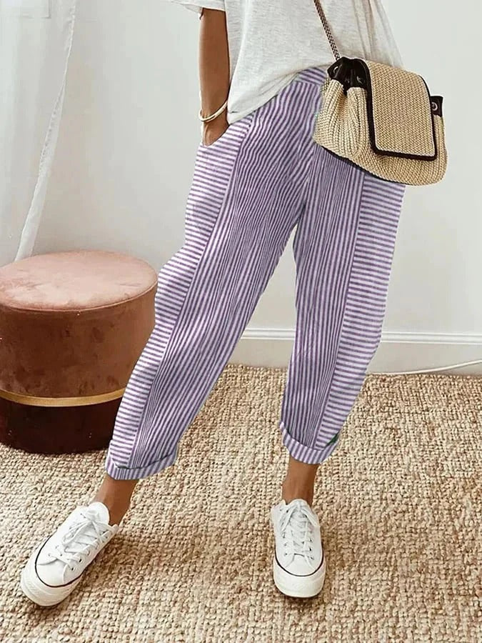 AMYNELLE | Pantaloni leggeri modellanti